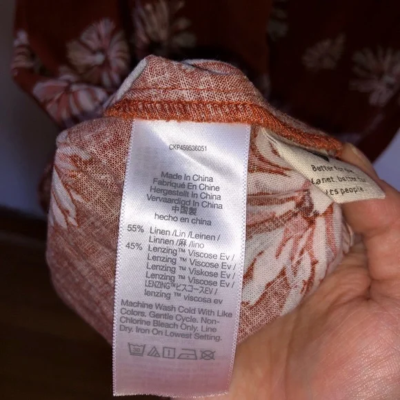 Madewell linen blend Sophia midi dress - Picture 8 of 8